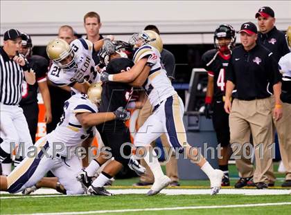 Thumbnail 3 in Trinity vs. Shiloh Christian (Kirk Herbstreit National Kickoff Classic) photogallery.