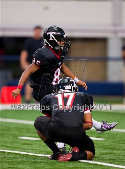 Thumbnail 1 in Trinity vs. Shiloh Christian (Kirk Herbstreit National Kickoff Classic) photogallery.