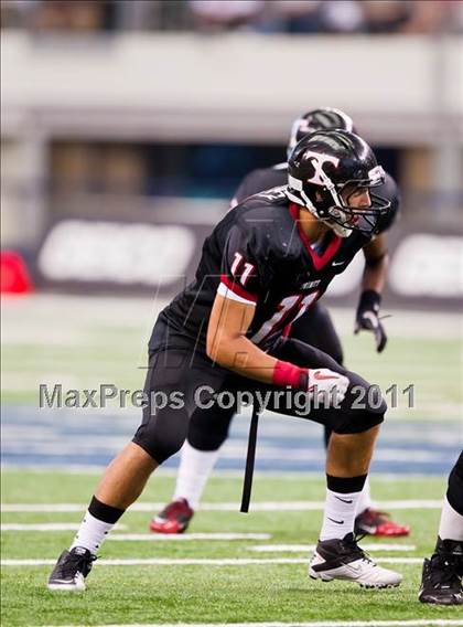 Thumbnail 3 in Trinity vs. Shiloh Christian (Kirk Herbstreit National Kickoff Classic) photogallery.