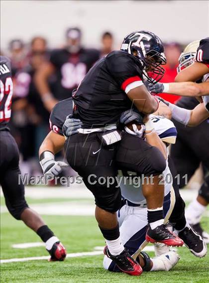 Thumbnail 2 in Trinity vs. Shiloh Christian (Kirk Herbstreit National Kickoff Classic) photogallery.