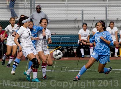 Thumbnail 3 in Quartz Hill vs. Downey (CIF SoCal Regional D4 Final) photogallery.
