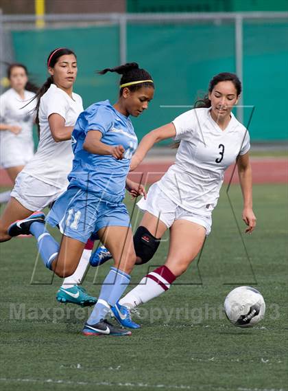 Thumbnail 2 in Quartz Hill vs. Downey (CIF SoCal Regional D4 Final) photogallery.