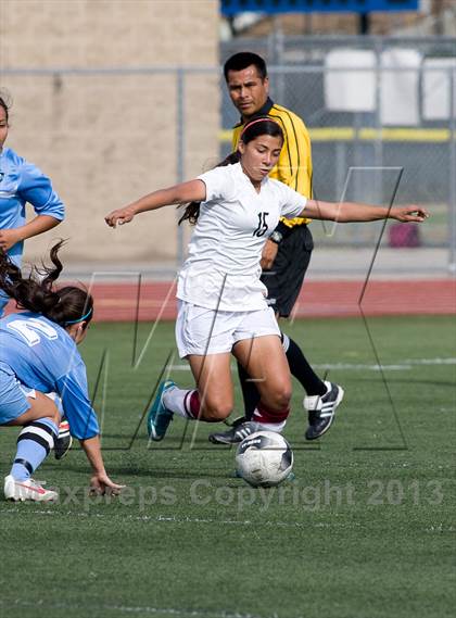 Thumbnail 2 in Quartz Hill vs. Downey (CIF SoCal Regional D4 Final) photogallery.