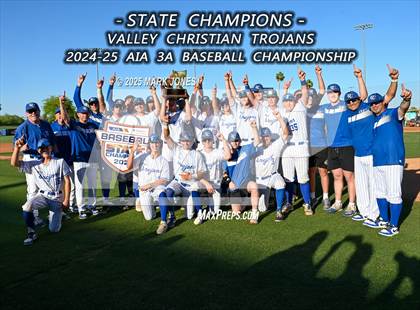 Thumbnail 1 in Yuma Catholic vs. Valley Christian (AIA 3A Final) photogallery.
