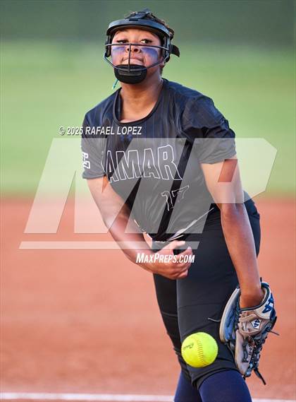 Thumbnail 2 in Lamar Consolidated vs. Galena Park (UIL 5A D1 Softball Bi-District) photogallery.