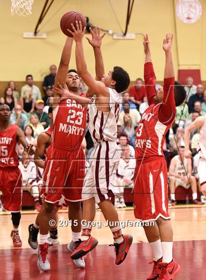 Thumbnail 1 in Saint Mary's vs. Cardinal Newman (CIF NorCal Regional D4 Playoff) photogallery.