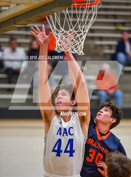 Thumbnail 3 in MacArthur [Douglas] vs Brandeis (NEISD/NISD Basketball Tournament) photogallery.
