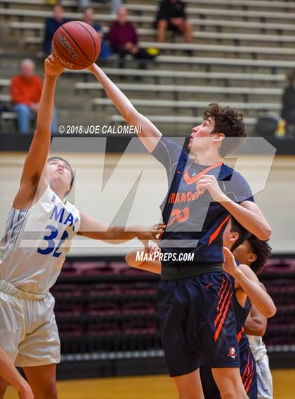 Thumbnail 3 in MacArthur [Douglas] vs Brandeis (NEISD/NISD Basketball Tournament) photogallery.
