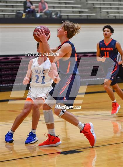 Thumbnail 3 in MacArthur [Douglas] vs Brandeis (NEISD/NISD Basketball Tournament) photogallery.