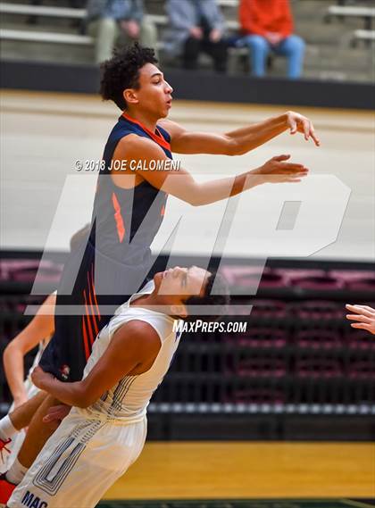 Thumbnail 2 in MacArthur [Douglas] vs Brandeis (NEISD/NISD Basketball Tournament) photogallery.