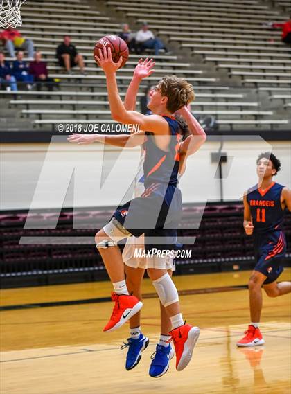 Thumbnail 2 in MacArthur [Douglas] vs Brandeis (NEISD/NISD Basketball Tournament) photogallery.
