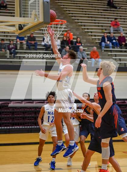 Thumbnail 2 in MacArthur [Douglas] vs Brandeis (NEISD/NISD Basketball Tournament) photogallery.