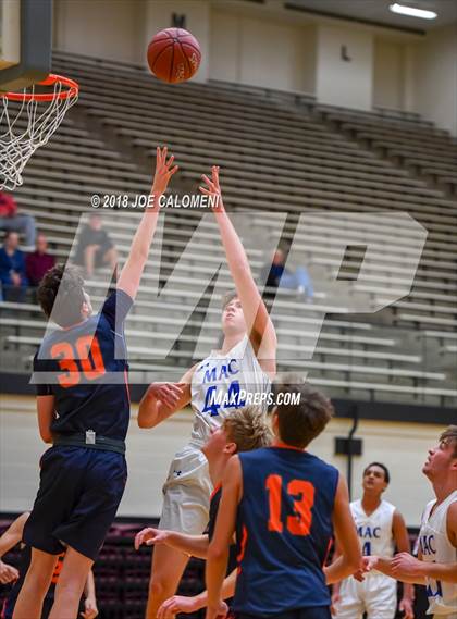 Thumbnail 2 in MacArthur [Douglas] vs Brandeis (NEISD/NISD Basketball Tournament) photogallery.