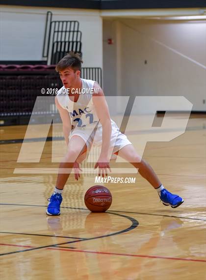 Thumbnail 2 in MacArthur [Douglas] vs Brandeis (NEISD/NISD Basketball Tournament) photogallery.