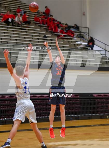 Thumbnail 2 in MacArthur [Douglas] vs Brandeis (NEISD/NISD Basketball Tournament) photogallery.