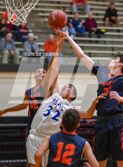 Thumbnail 2 in MacArthur [Douglas] vs Brandeis (NEISD/NISD Basketball Tournament) photogallery.