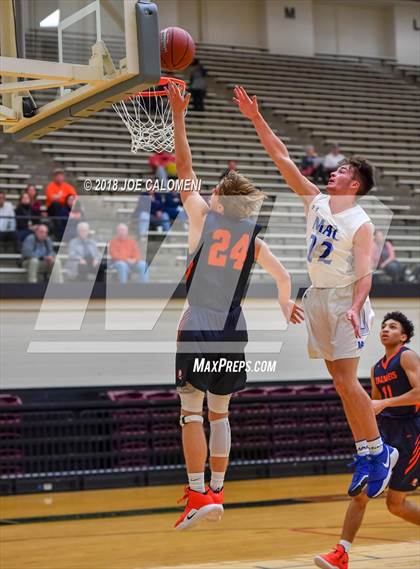 Thumbnail 2 in MacArthur [Douglas] vs Brandeis (NEISD/NISD Basketball Tournament) photogallery.