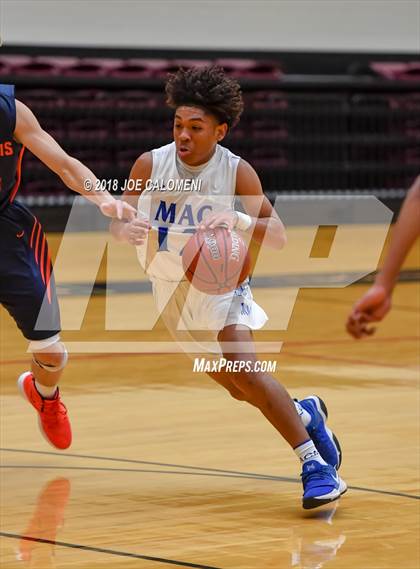 Thumbnail 2 in MacArthur [Douglas] vs Brandeis (NEISD/NISD Basketball Tournament) photogallery.