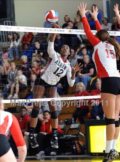Thumbnail 3 in Albany vs. Cathedral Catholic (CIF State D3 Final) photogallery.