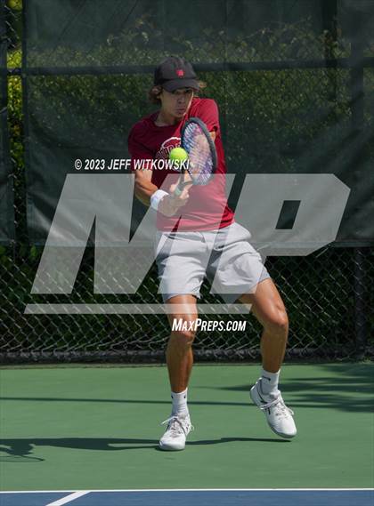 Thumbnail 2 in NCHSAA 3A Singles Tennis State Championship photogallery.