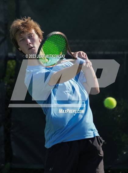 Thumbnail 2 in NCHSAA 3A Singles Tennis State Championship photogallery.