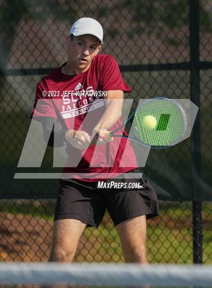 Thumbnail 3 in NCHSAA 3A Singles Tennis State Championship photogallery.