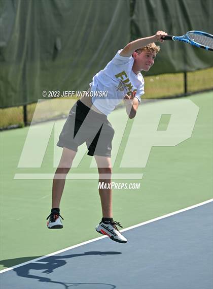 Thumbnail 1 in NCHSAA 3A Singles Tennis State Championship photogallery.