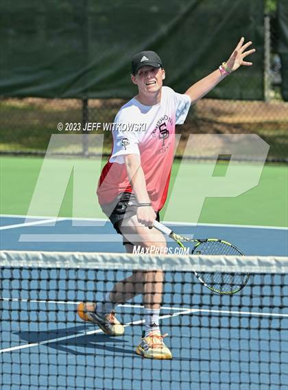 Thumbnail 3 in NCHSAA 3A Singles Tennis State Championship photogallery.