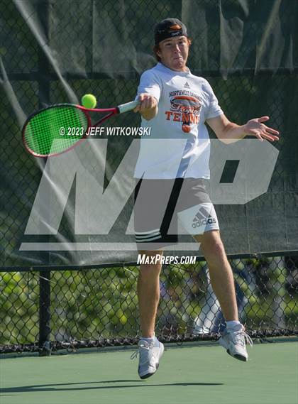 Thumbnail 2 in NCHSAA 3A Singles Tennis State Championship photogallery.