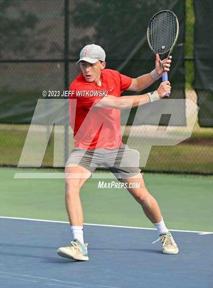 Thumbnail 3 in NCHSAA 3A Singles Tennis State Championship photogallery.