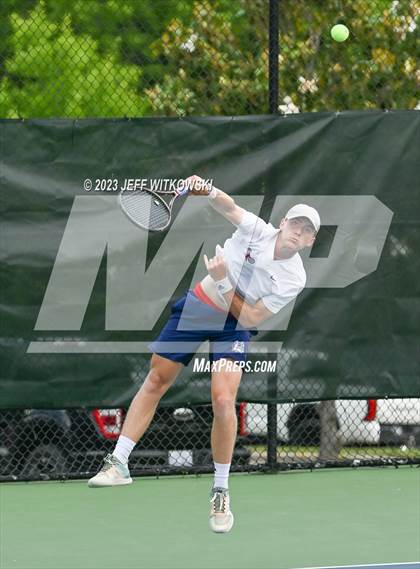 Thumbnail 3 in NCHSAA 3A Singles Tennis State Championship photogallery.