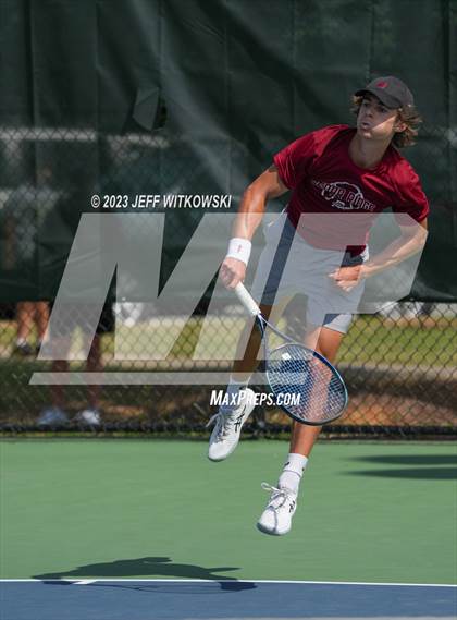 Thumbnail 2 in NCHSAA 3A Singles Tennis State Championship photogallery.