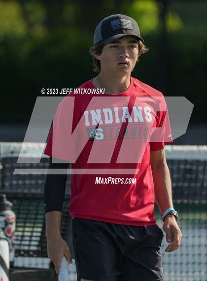 Thumbnail 3 in NCHSAA 3A Singles Tennis State Championship photogallery.