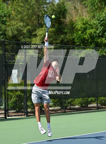 Thumbnail 2 in NCHSAA 3A Singles Tennis State Championship photogallery.