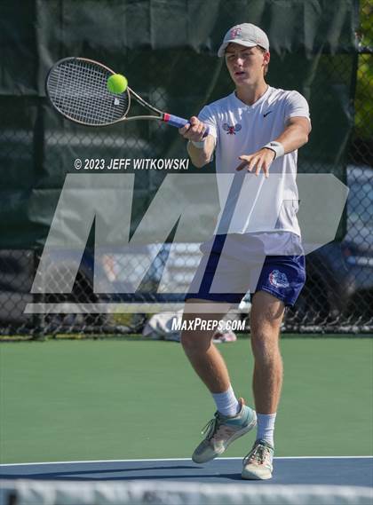 Thumbnail 3 in NCHSAA 3A Singles Tennis State Championship photogallery.