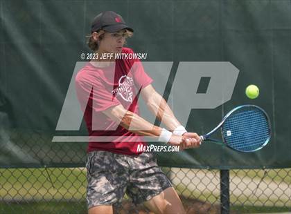 Thumbnail 3 in NCHSAA 3A Singles Tennis State Championship photogallery.