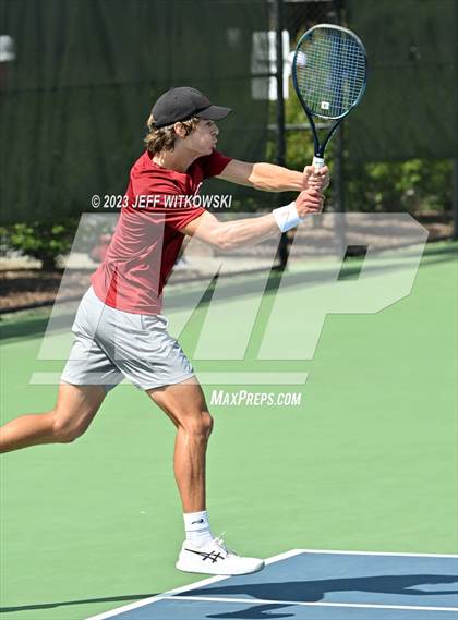 Thumbnail 3 in NCHSAA 3A Singles Tennis State Championship photogallery.