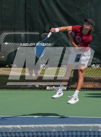 Thumbnail 1 in NCHSAA 3A Singles Tennis State Championship photogallery.