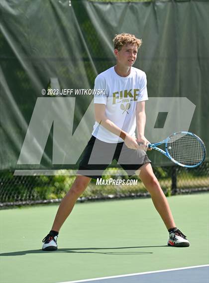 Thumbnail 2 in NCHSAA 3A Singles Tennis State Championship photogallery.