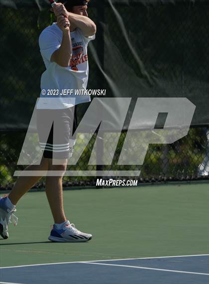 Thumbnail 3 in NCHSAA 3A Singles Tennis State Championship photogallery.