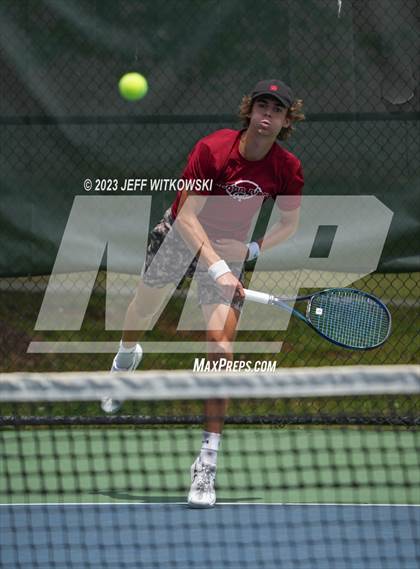 Thumbnail 2 in NCHSAA 3A Singles Tennis State Championship photogallery.