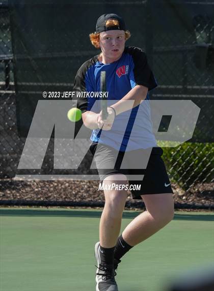 Thumbnail 1 in NCHSAA 3A Singles Tennis State Championship photogallery.
