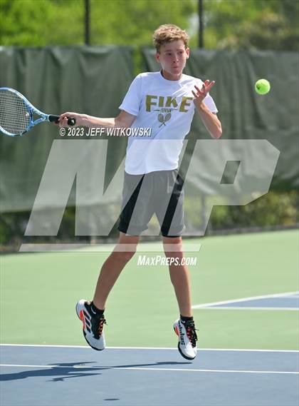 Thumbnail 1 in NCHSAA 3A Singles Tennis State Championship photogallery.