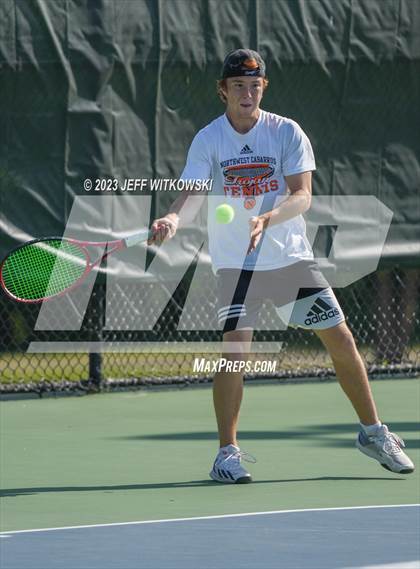 Thumbnail 1 in NCHSAA 3A Singles Tennis State Championship photogallery.