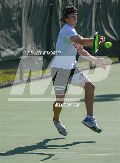 Thumbnail 1 in NCHSAA 3A Singles Tennis State Championship photogallery.
