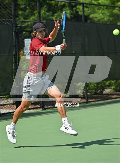 Thumbnail 3 in NCHSAA 3A Singles Tennis State Championship photogallery.