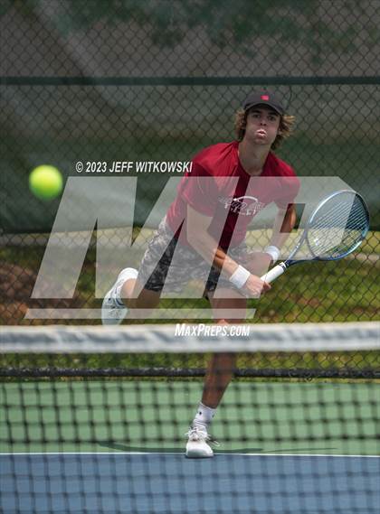 Thumbnail 3 in NCHSAA 3A Singles Tennis State Championship photogallery.