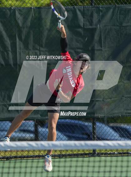 Thumbnail 3 in NCHSAA 3A Singles Tennis State Championship photogallery.