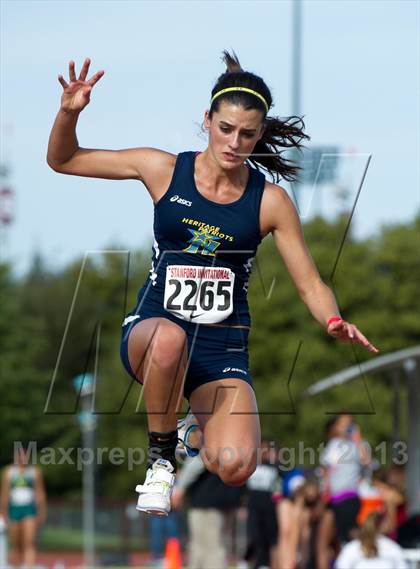 Thumbnail 2 in Stanford Invitational Long Jump photogallery.