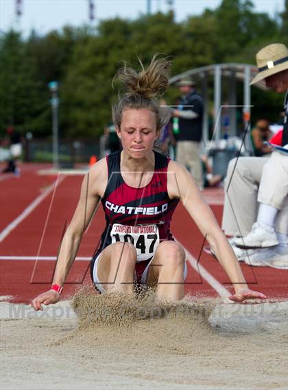 Thumbnail 3 in Stanford Invitational Long Jump photogallery.